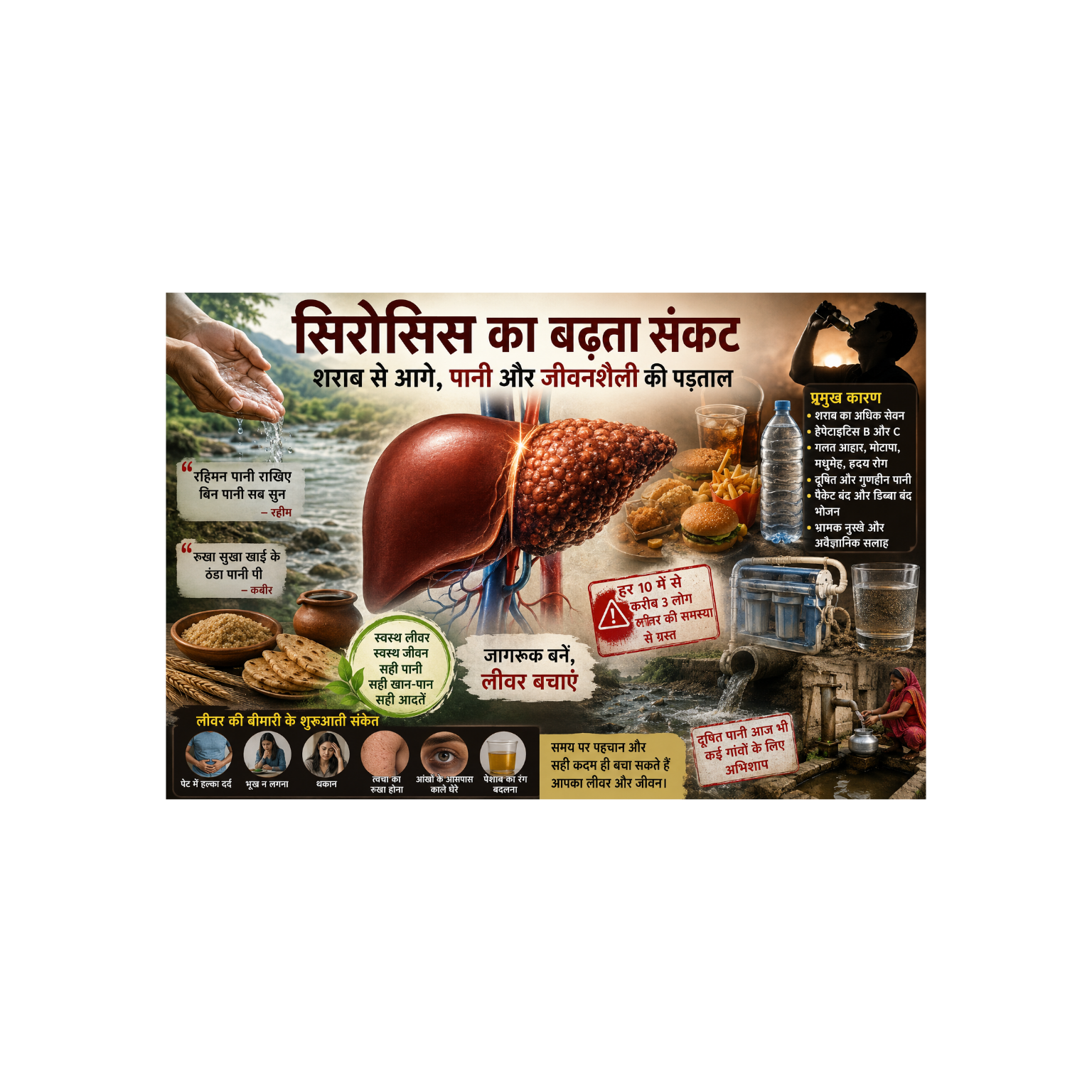 दूषित पानी से भी बढ़ रही है लिवर की समस्या