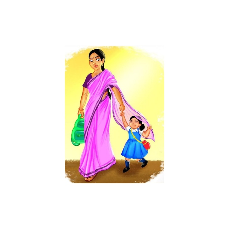 माँ की साड़ी